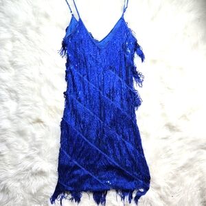 From Harajuku Japan - Blue Flapper Dress - Size Medium